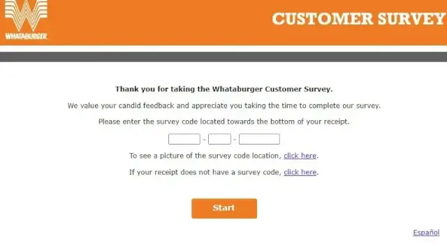 Visit the Official Whataburger Feedback Survey Site